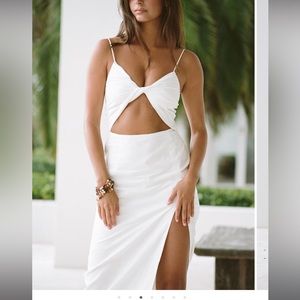 Sabo skirt ciri cutout midi dress